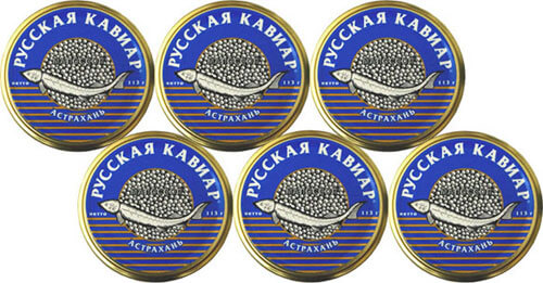Caviar Beluga 6 frascos 678g Caviar Beluga 6 frascos 678g